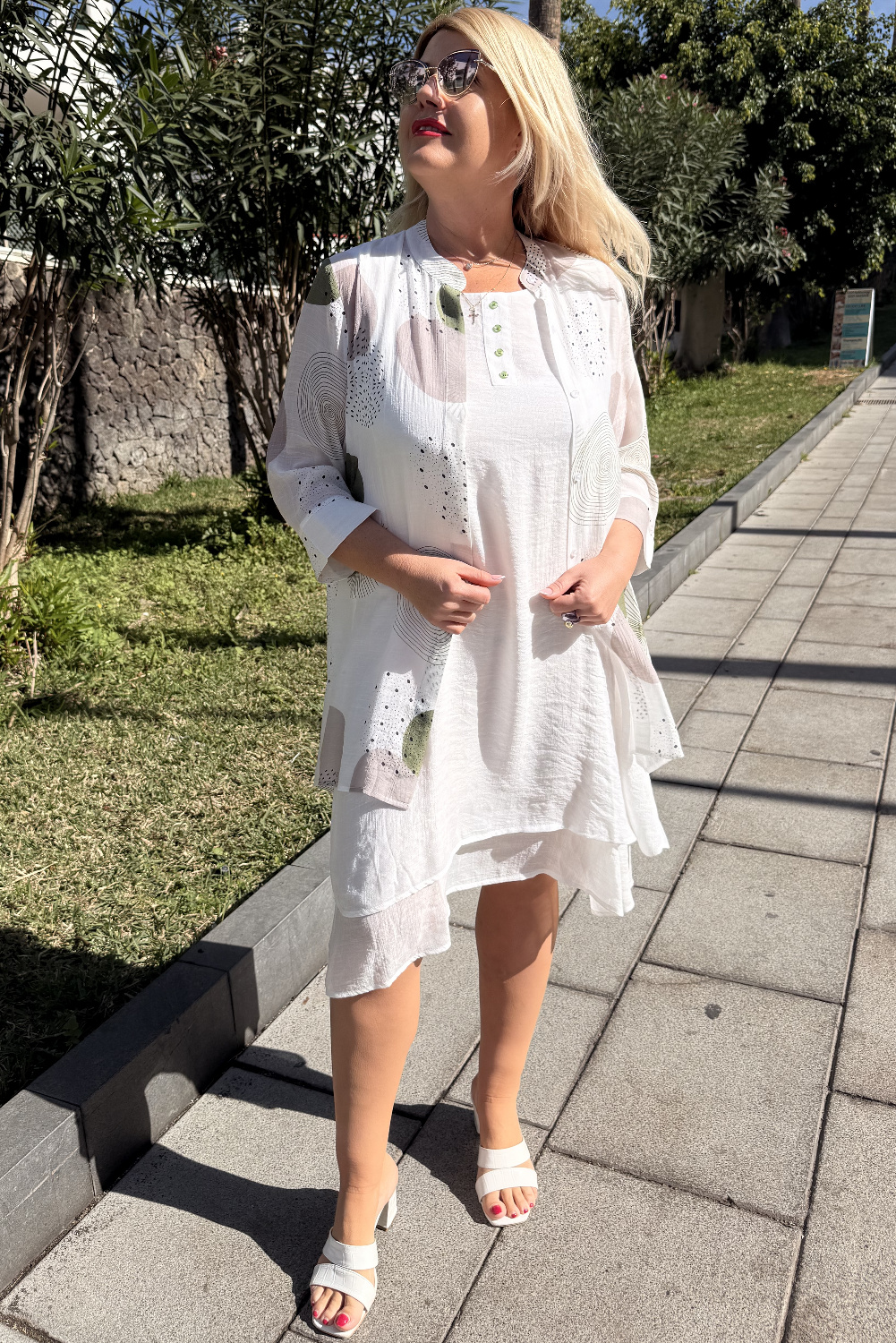 A00467 - Vestido con chaqueta Serena