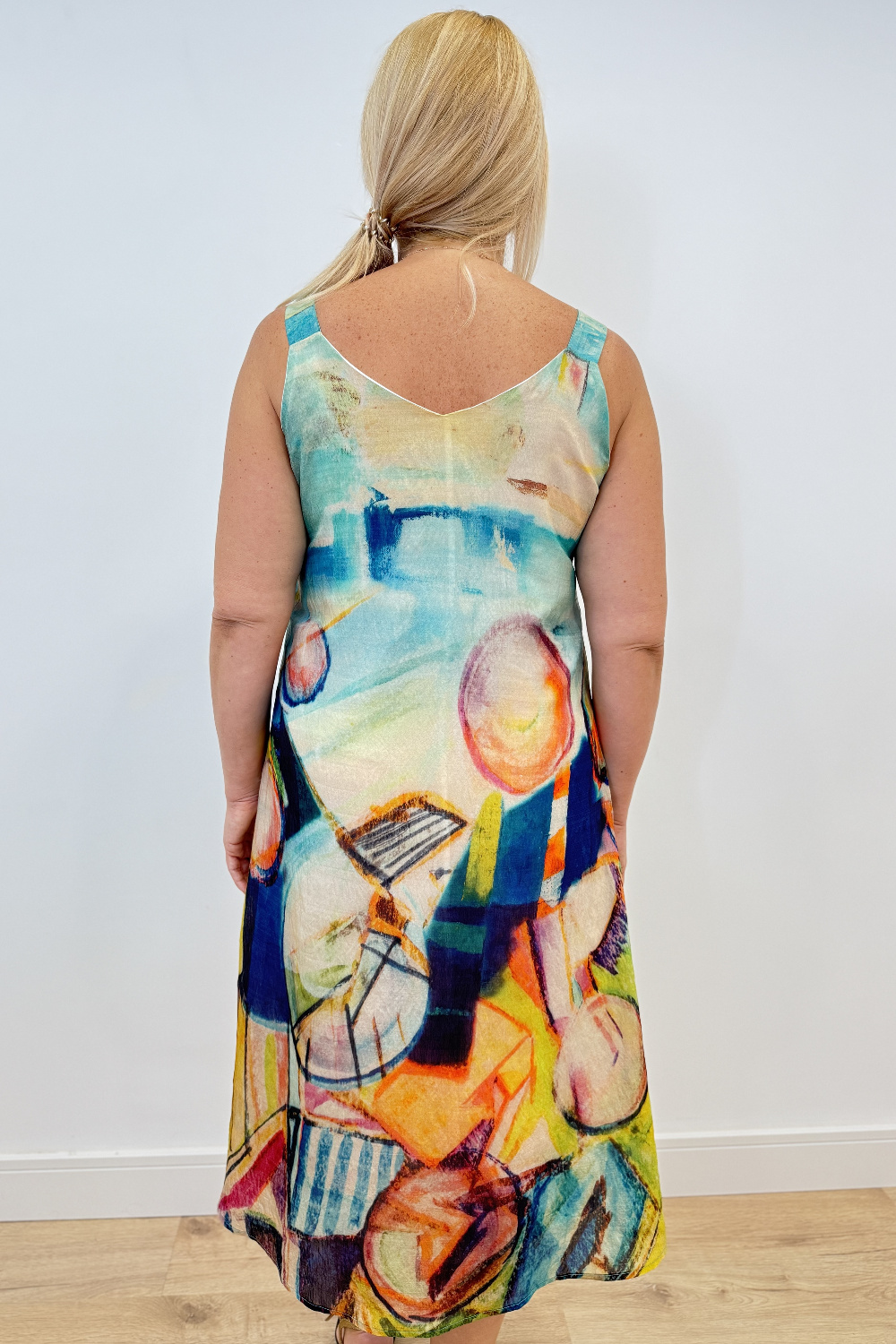 AE0086 - AL 15587 Vestido largo con tirantes 