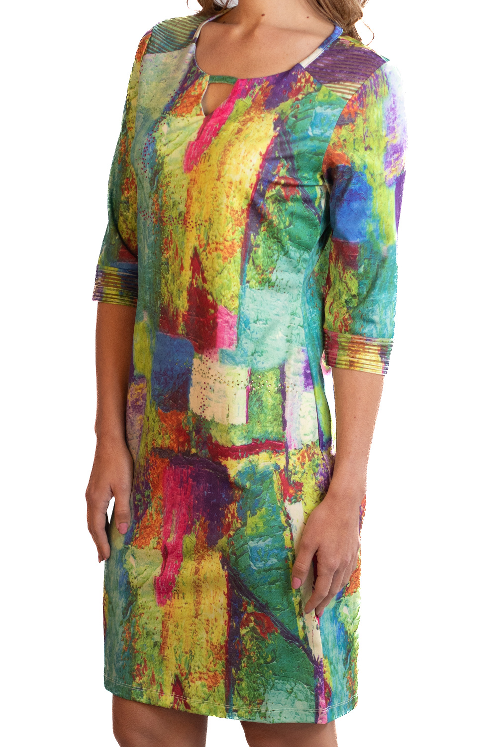 AF0343 - AL 15202 Vestido pintura multicolor						