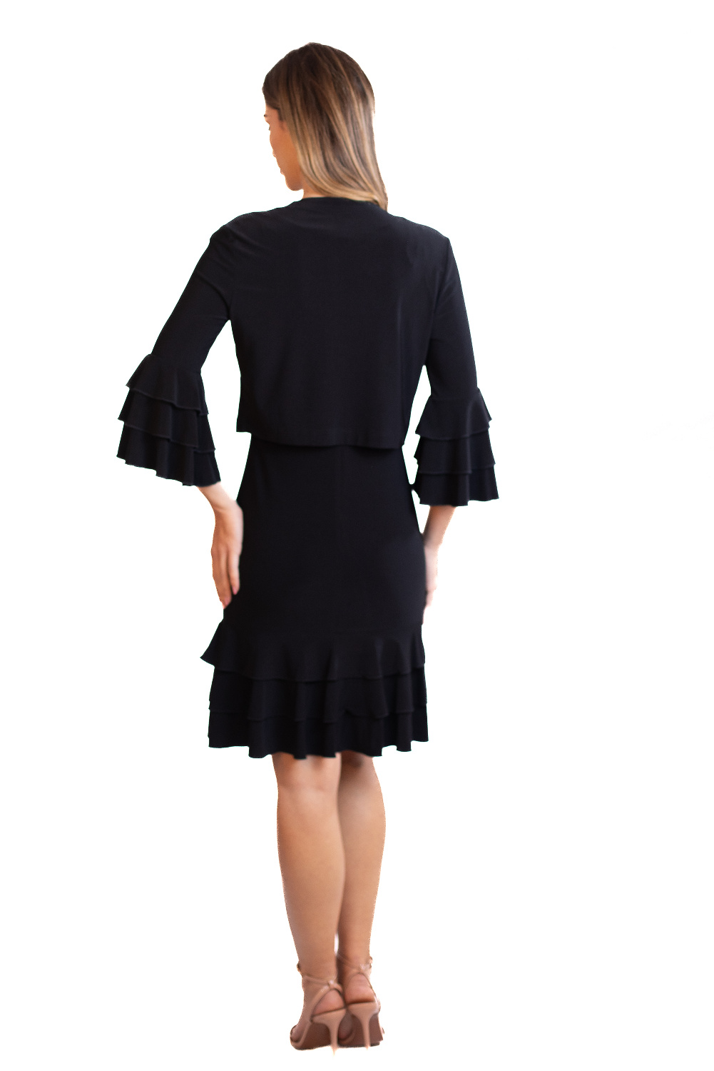 AF0359 - AL 15890 Vestido chic con detalle ondas						