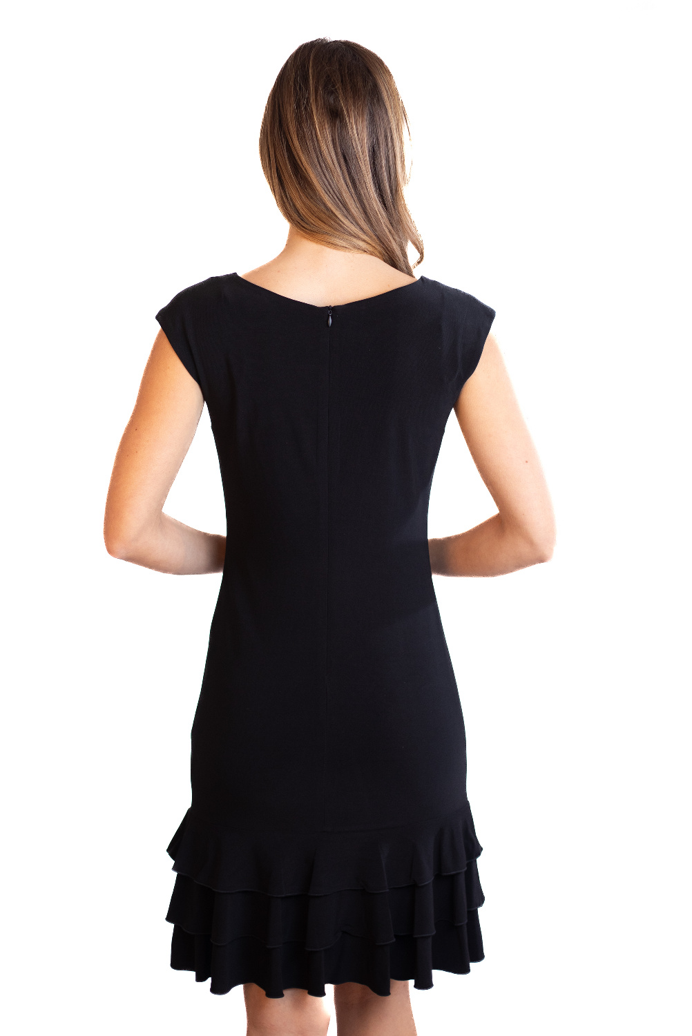 AF0359 - AL 15890 Vestido chic con detalle ondas						