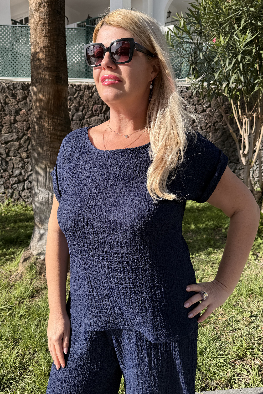 B01076 - Camiseta 3/4 Cielo