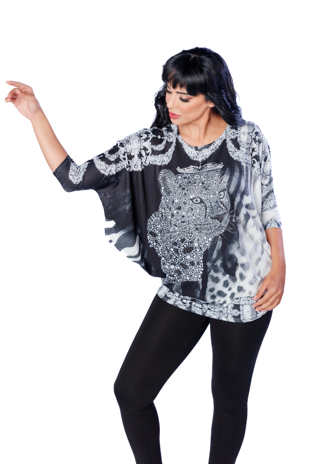 BA0733 - AL 13271 Jersey reina leopardo