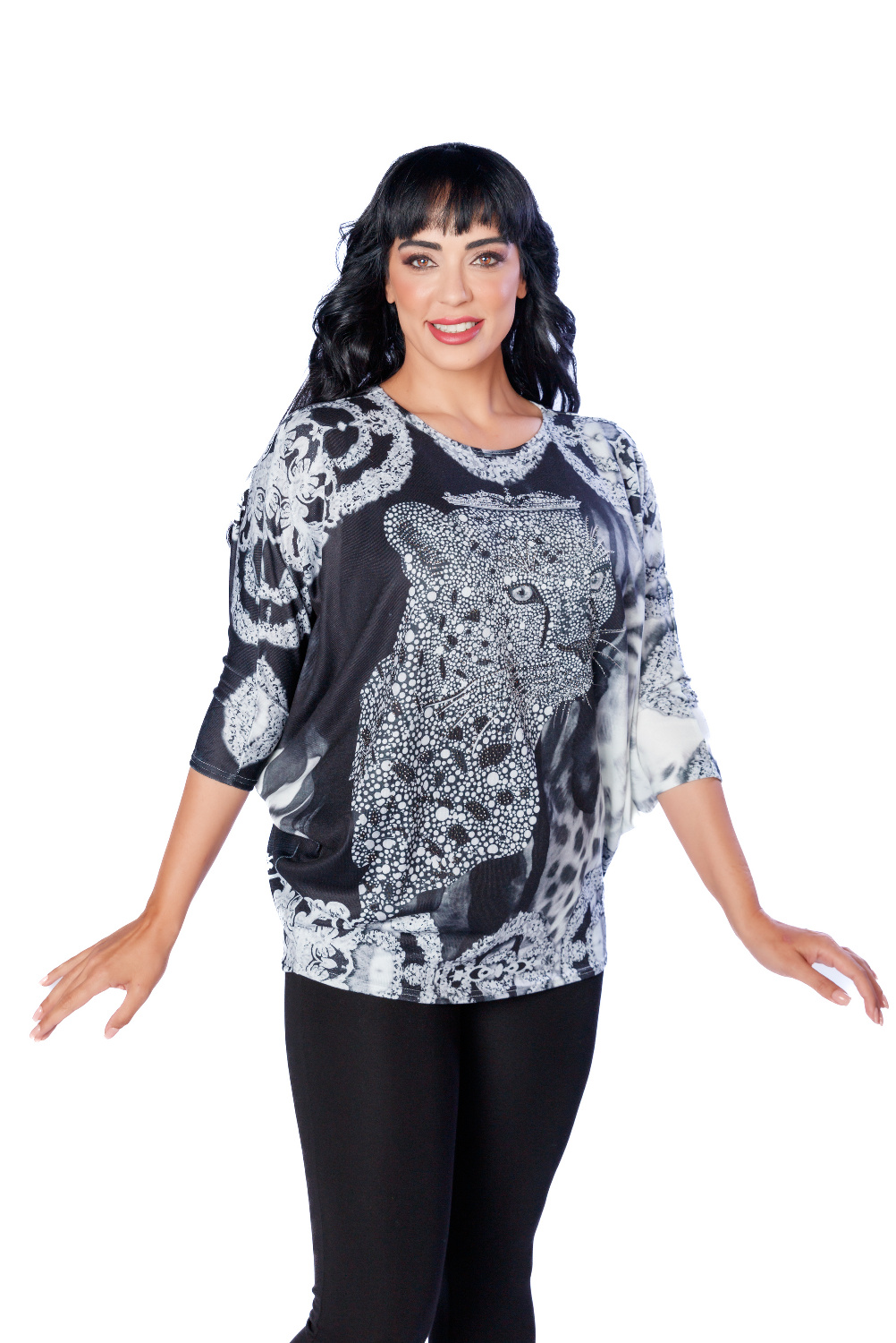 BA0733 - AL 13271 Jersey reina leopardo