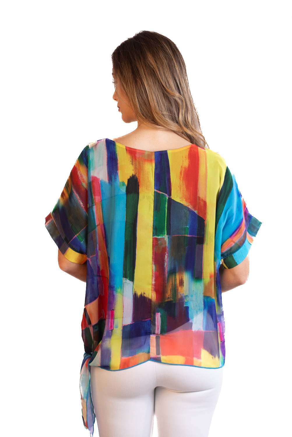 BA0756 - AL 13911 Camiseta multicolor con nudo