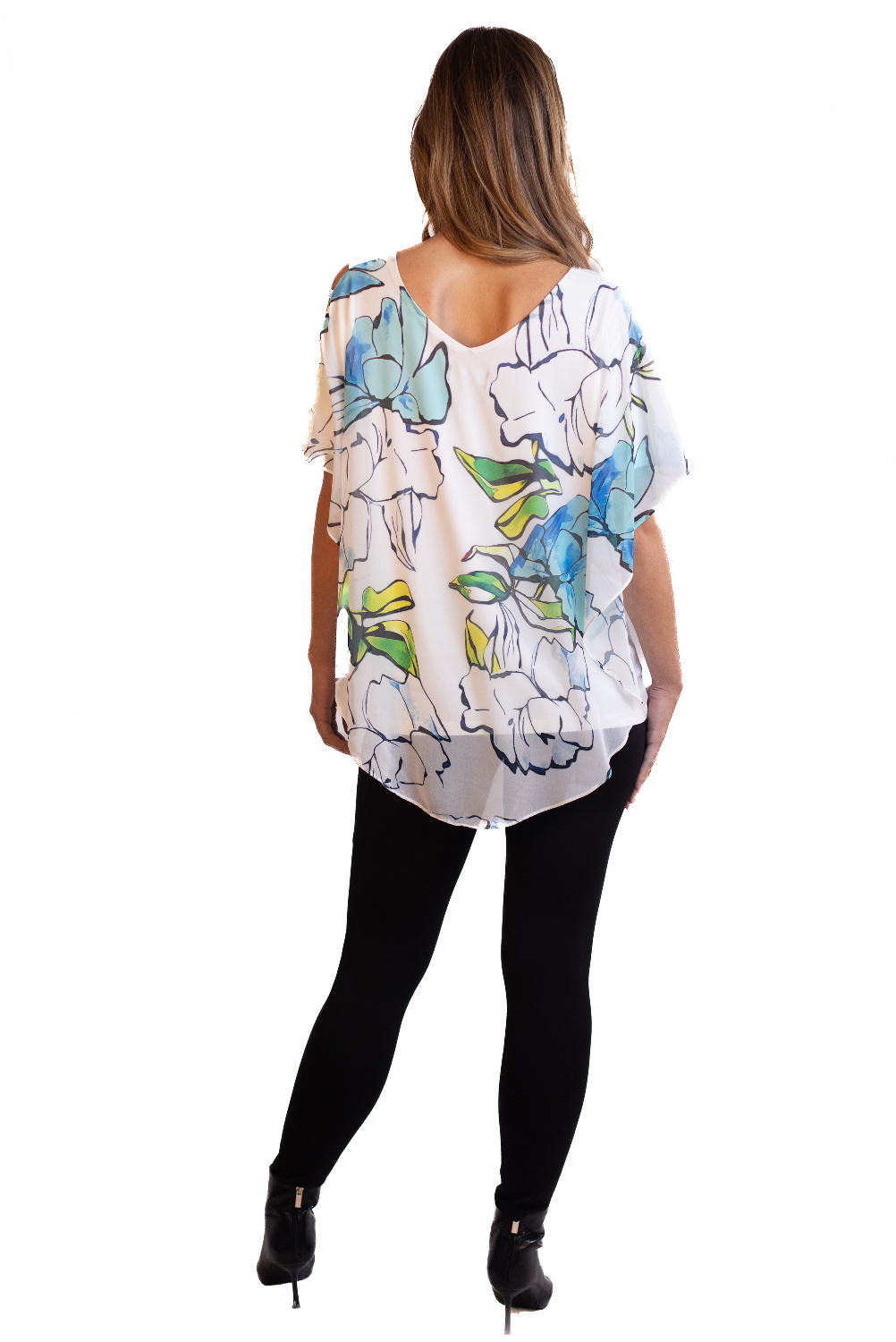 BA0801 - AL 13951 Camiseta con brillos lima turquesa						
