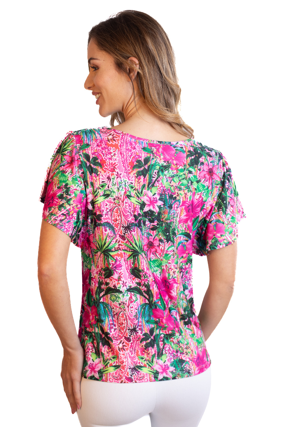 BA0804 - AL 15017 Camiseta manga corta rosa