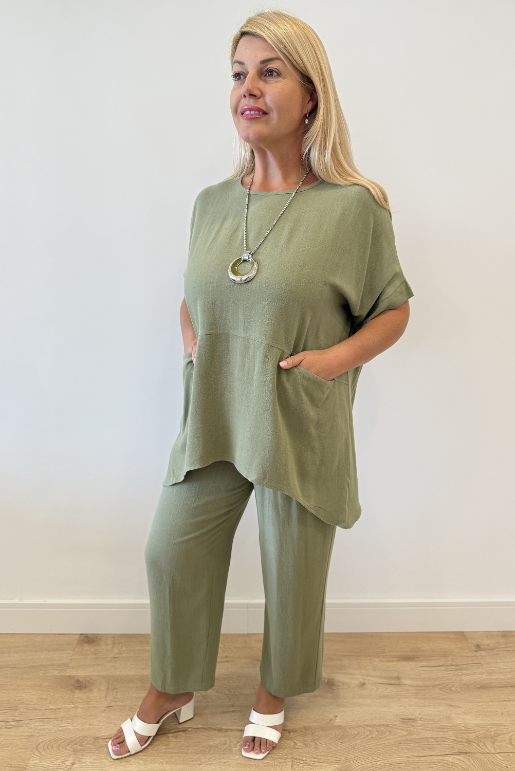 BA0848 - AL 16030 Camiseta manga corta khaki  