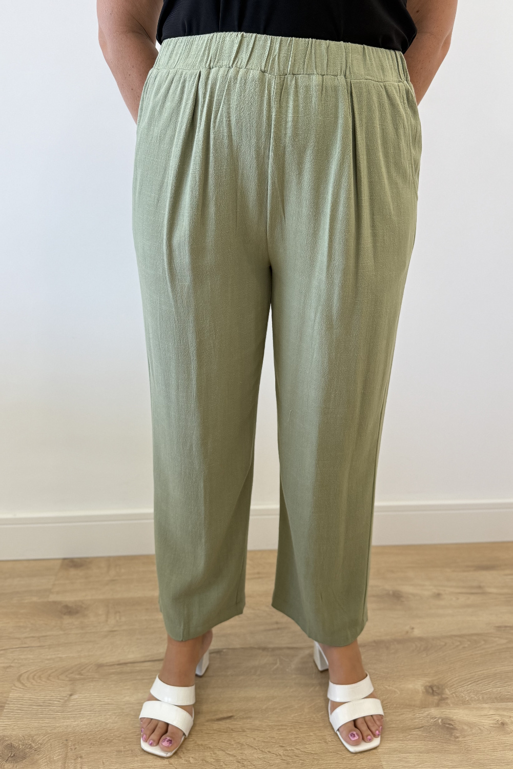 BA0850 - AL 16034 Pantalon ancho color khaki 