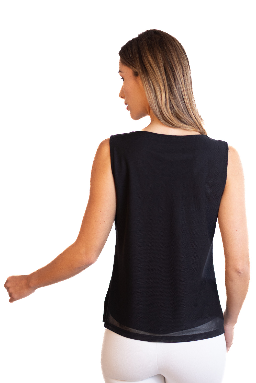 BB0127 - AL 15124 Camiseta sin mangas tiras elegante verde						