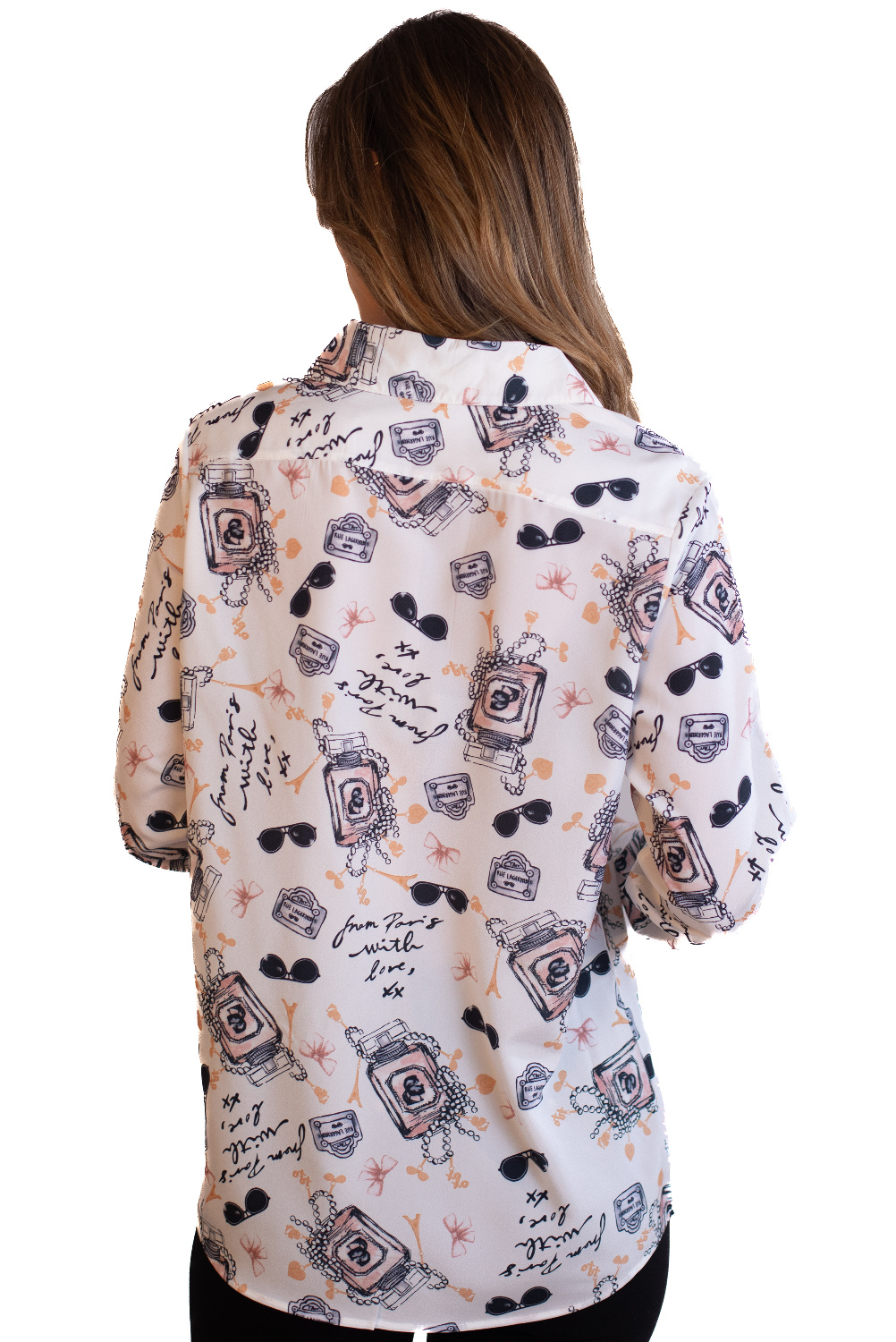 BC0273 - AL 15071 Camiseta con botones perfumes y gafas