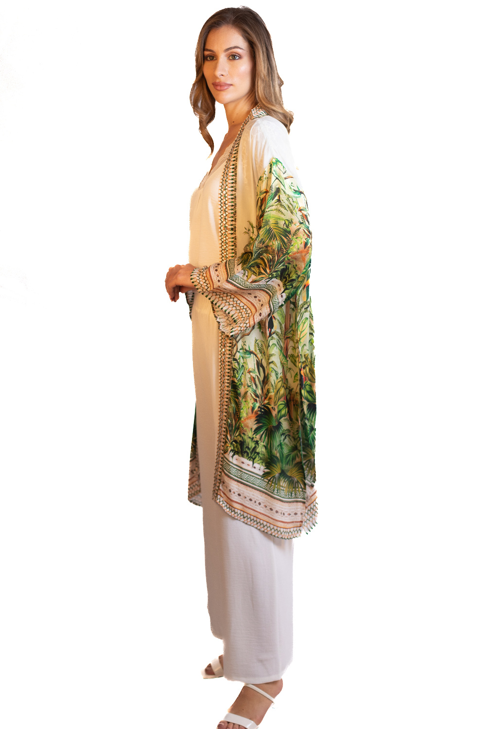 BC0282 - AL 13823 Chaqueta kurta verde paraiso						