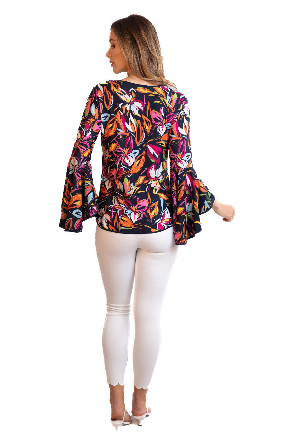 BC0287 - AL 15100 Camiseta con manga volante multicolor						