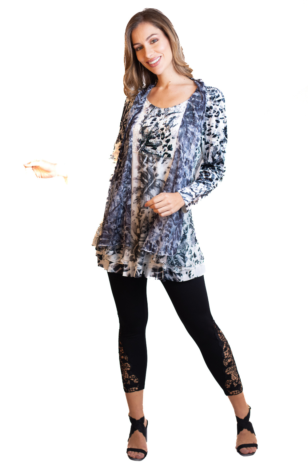 DC0159 - AL 15242 Camiseta elegante con chaqueta suave 