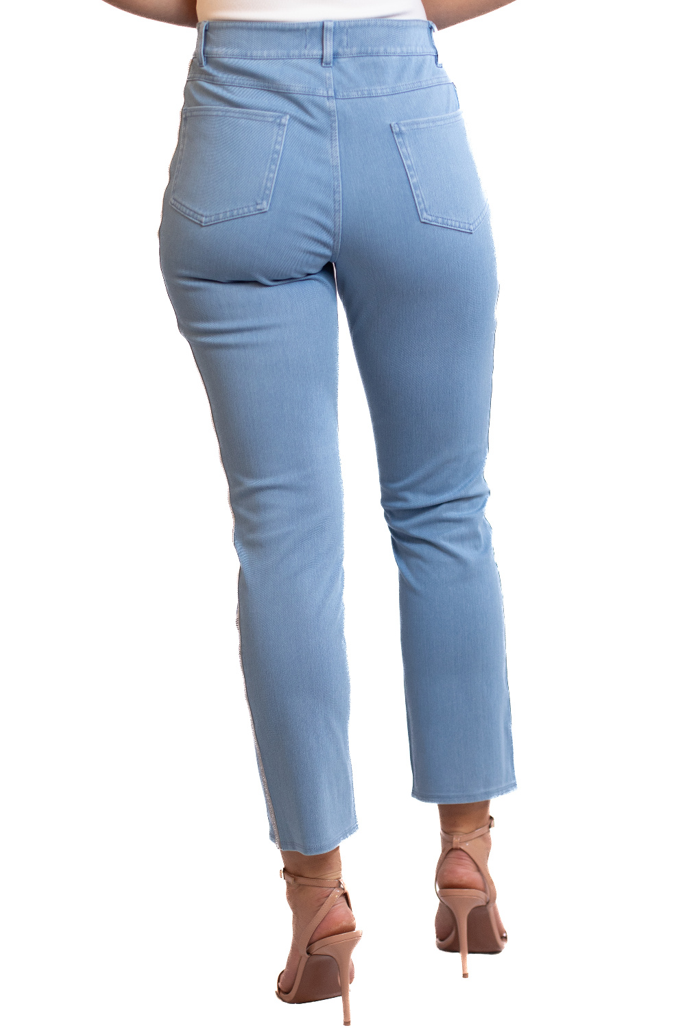EA0075 - AL 13812 Pantalón vaquero con brillos laterales						