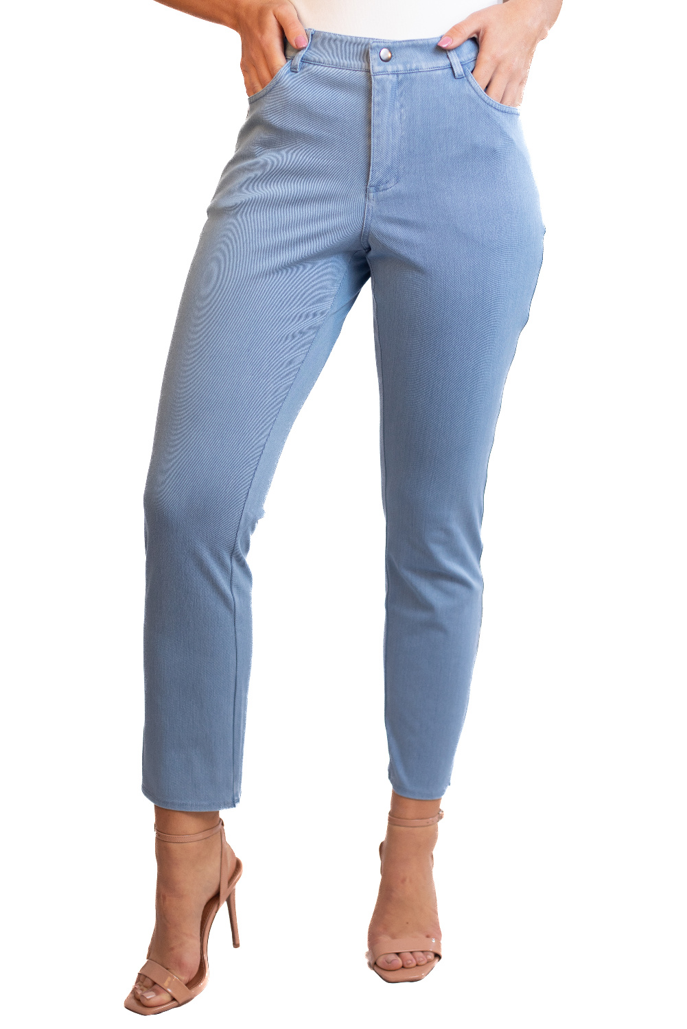 EA0075 - AL 13812 Pantalón vaquero con brillos laterales						