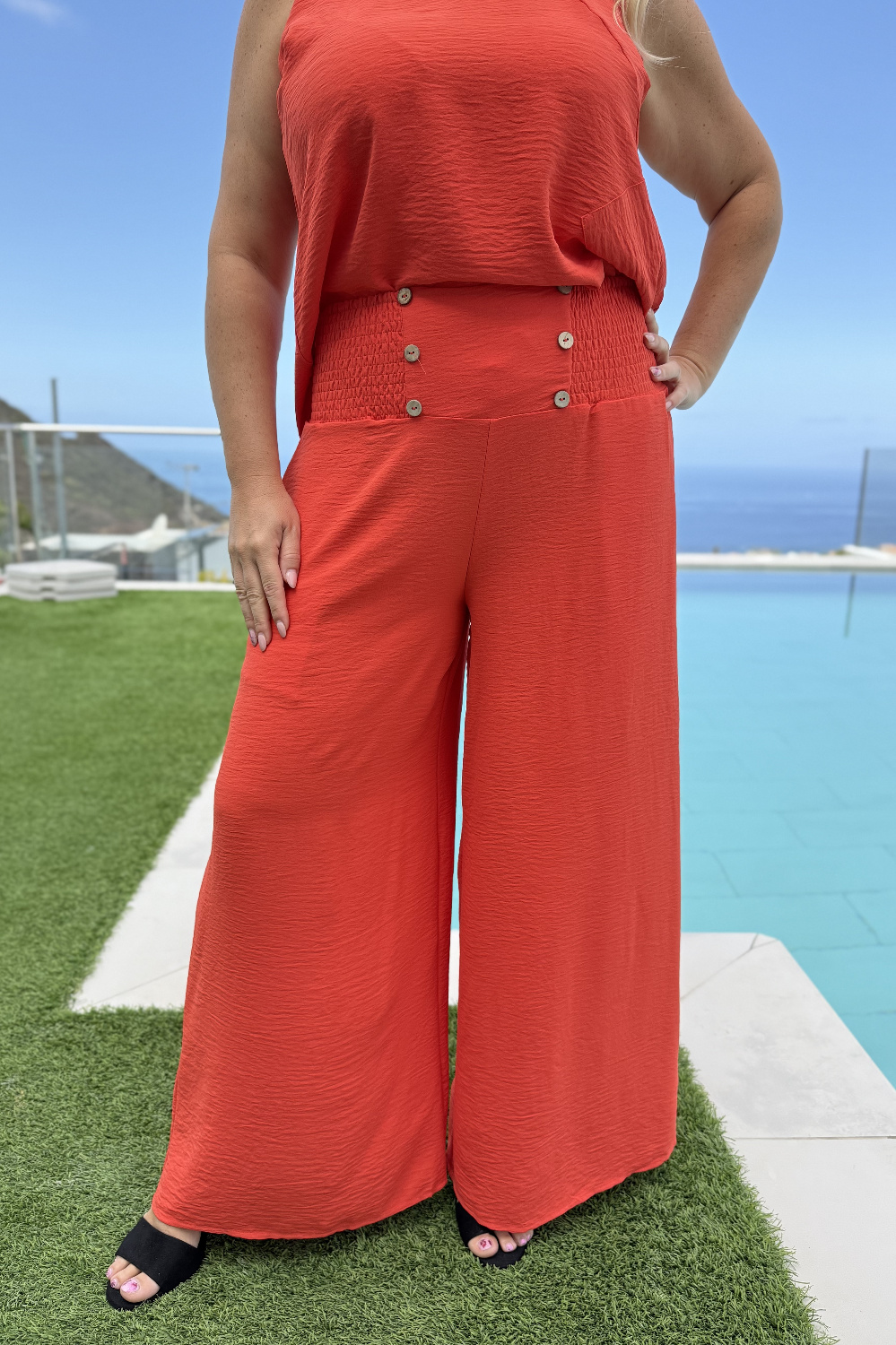 EA0089 - AL 15968 Pantalon elastico coral 