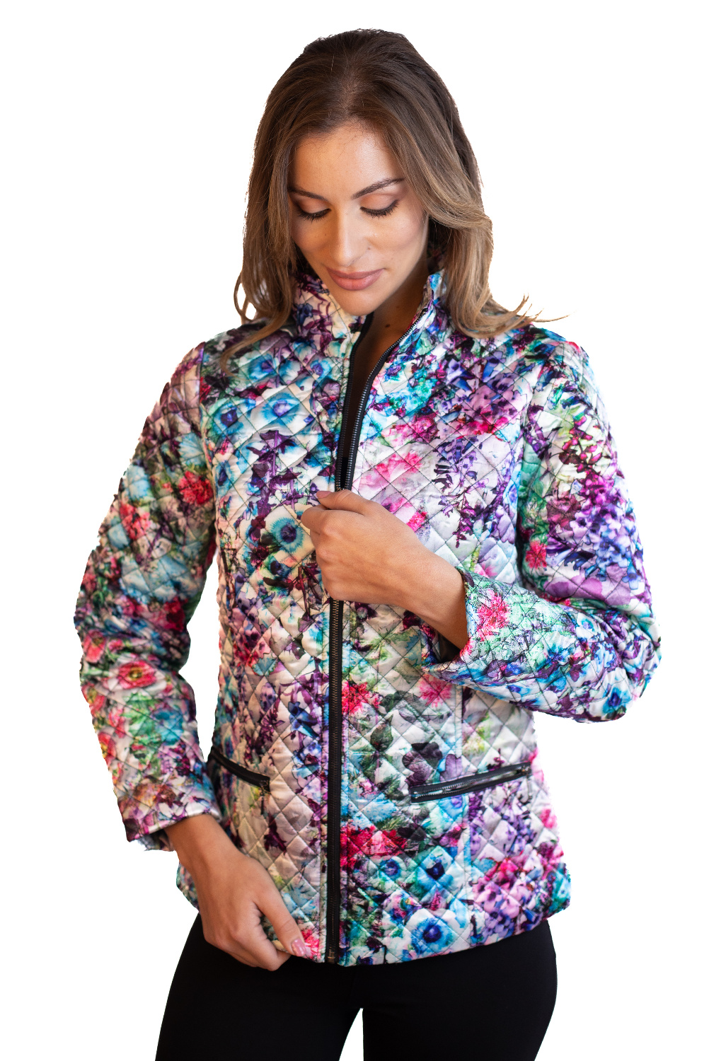 JA0041 - AL 15401 Chaqueta floral lila 